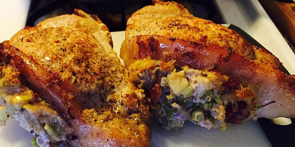 Apple Stuffed Pork Chops
