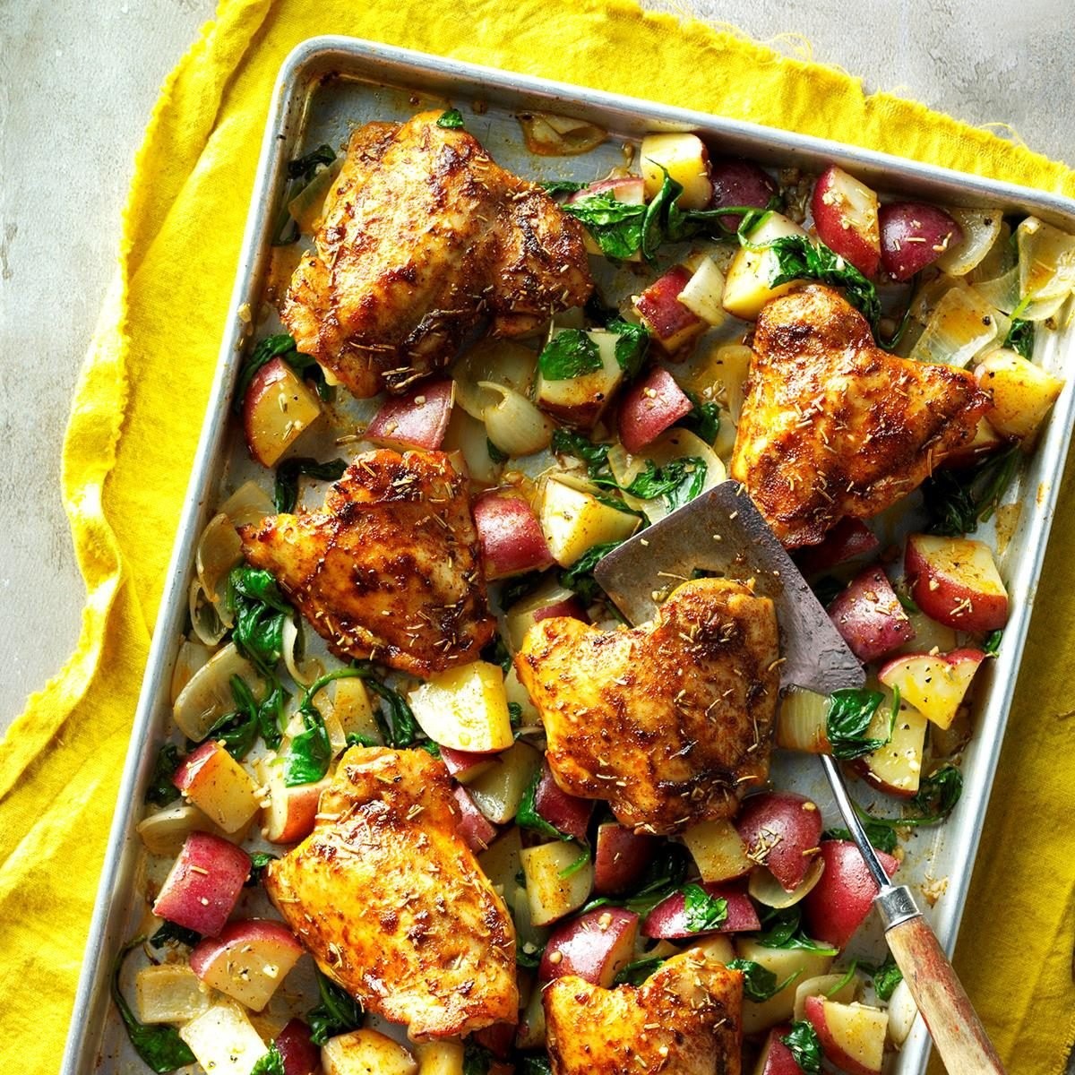 Pan-Roasted Chicken and Vegetables
