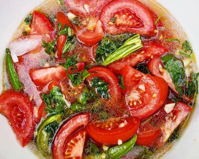 Tomato Salad with Peppers

